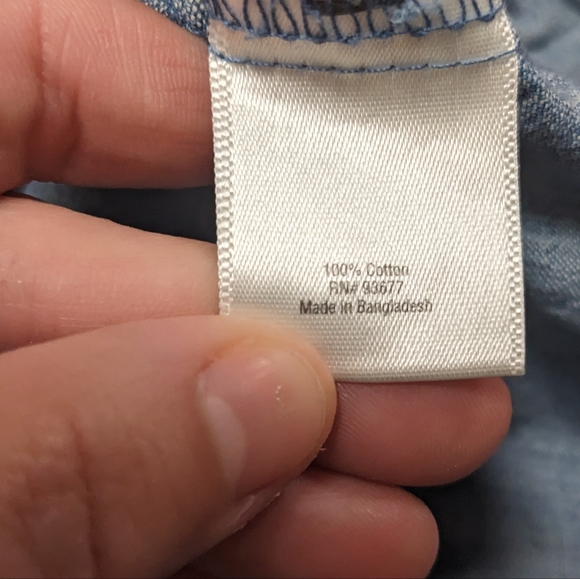 St. John's Bay Blue Mid rise Bermuda Shorts 24W - Picture 10 of 10